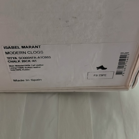 Isabel Marant Titus leather clogs NIB - Picture 5 of 5